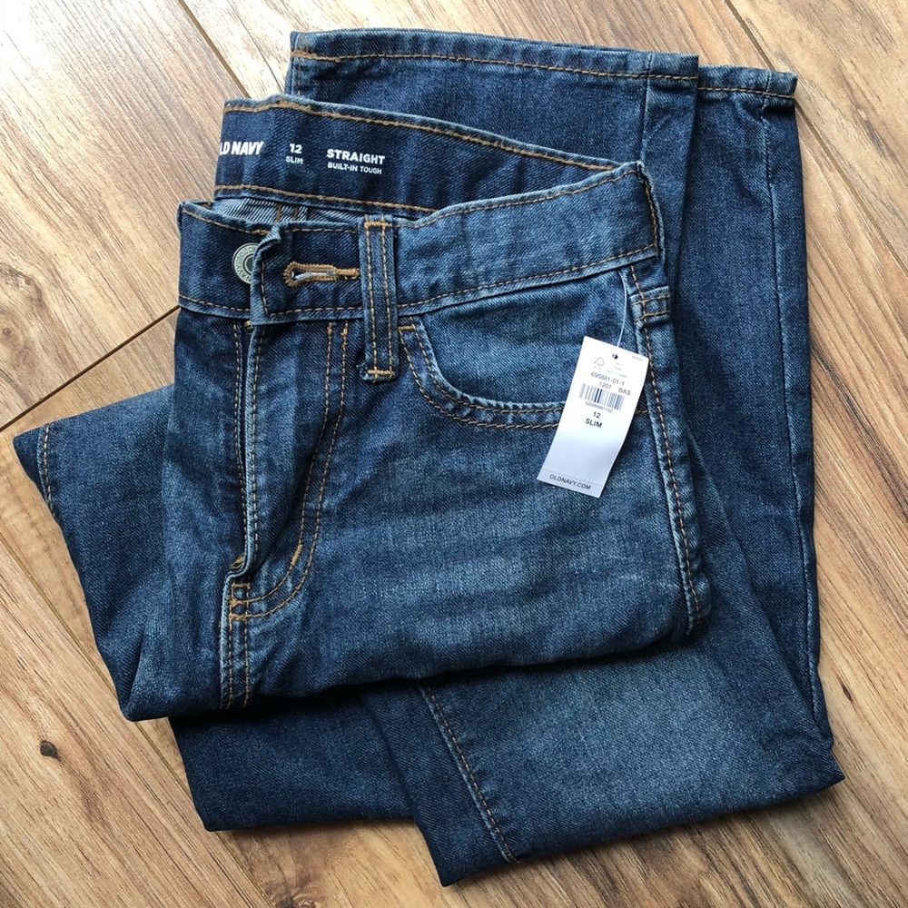 Boys Straight Leg Jeans Old Navy 12 Slim